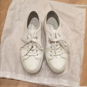 Prada Men’s white sneakers